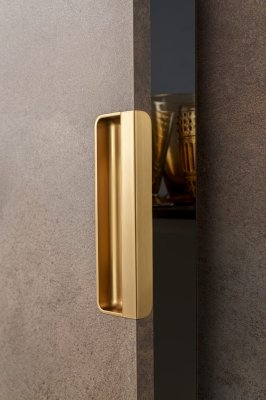 Infällt möbelhandtag Moule 128 Borstat guld Cava