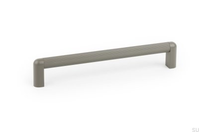 Riss Mini 192 avlångt möbelhandtag, aluminiumgrå