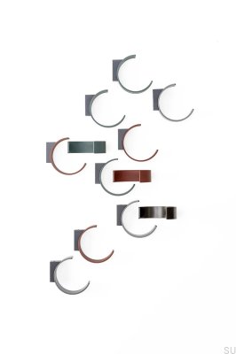 Birdd 20 Metal Wall Hanger, Matt Black