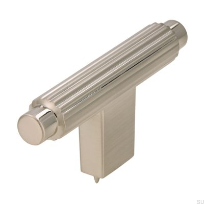 T-Bar 2594 möbelknopp i borstat silver