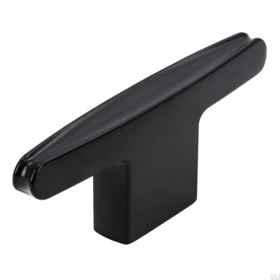 Möbelknopp T-Bar 2570 16 Metall, Mattsvart