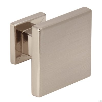 Möbelknopp 2506 30 Borstad Silver