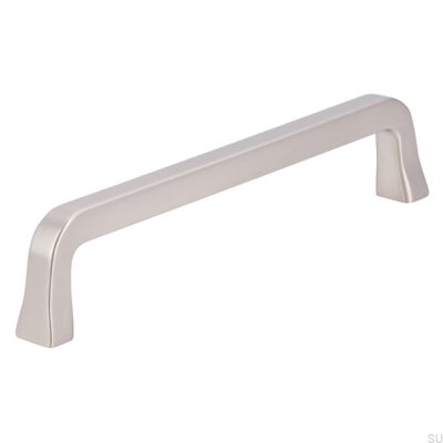 Avlångt möbelhandtag 2525 128 Borstat silver