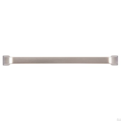 Avlångt möbelhandtag 2525 128 Borstat silver
