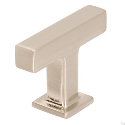 T-Bar 2520 möbelknopp i borstat silver