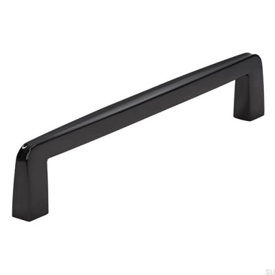 Avlångt möbelhandtag 2570 160 Svart polerad