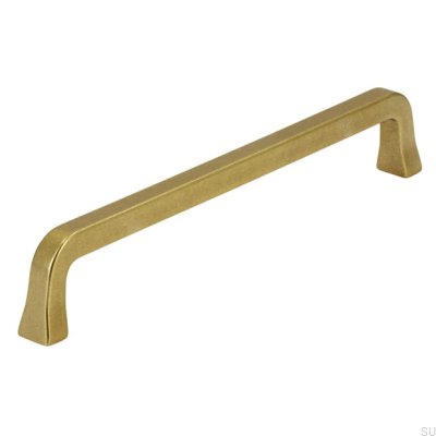 Avlångt möbelhandtag 2525 160 Antik Guld Borstad