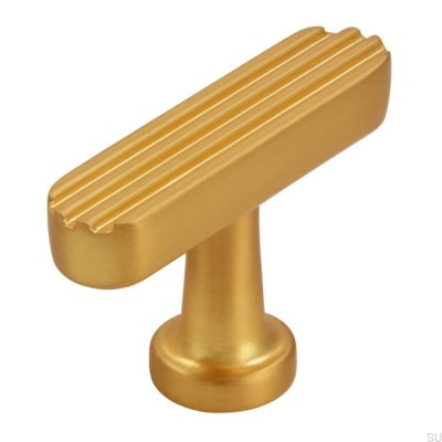T-Bar 2588 48 Möbelknopp i borstat guld