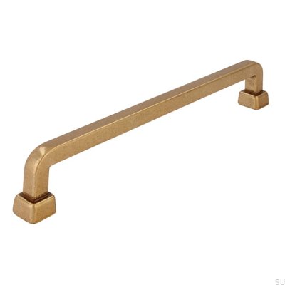 Avlångt möbelhandtag 2536 160 Antik Guld