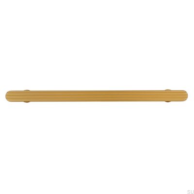 Avlångt möbelhandtag 2587 160 Borstad metall, guld