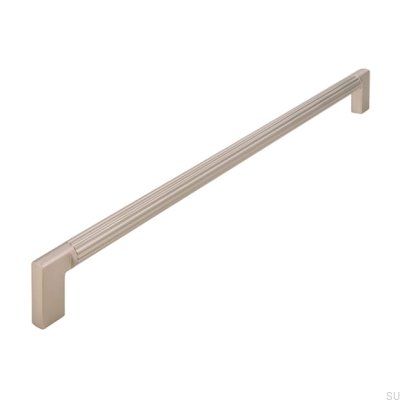 Avlångt möbelhandtag 2591 320 Borstat silver