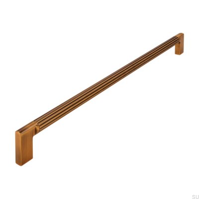 Avlångt möbelhandtag 2591 320 Antik Brons
