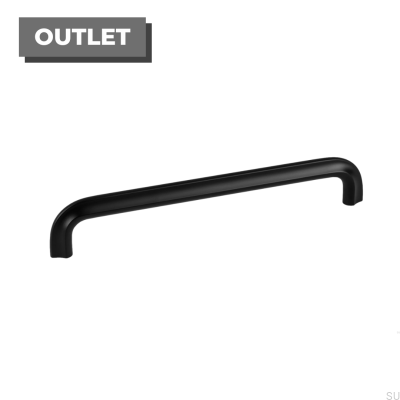 Möbelhandtag på längden Asi 192 Svart aluminium