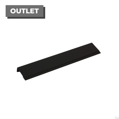Möbelkanthandtag Stratt 192 Svart aluminium