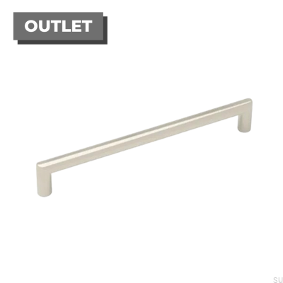 Avlångt möbelhandtag 0140 192 Borstad nickel