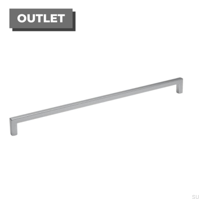 Avlångt möbelhandtag 0143 320 Borstad aluminium