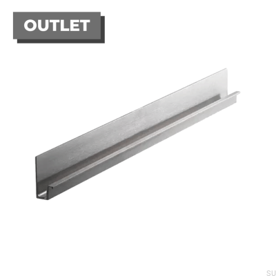 Väggkant möbelhandtag 1196 Silver Aluminium
