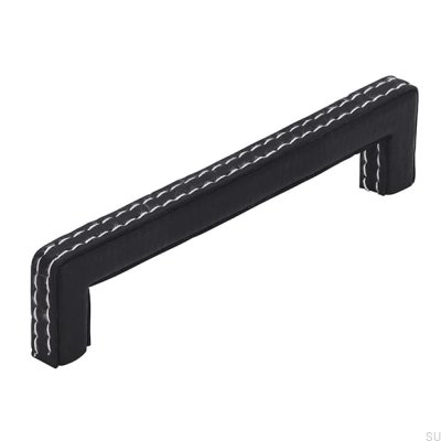 Längsgående möbelhandtag SM8137I 128 Läder Svart