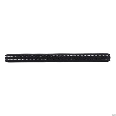 Längsgående möbelhandtag SM8137I 128 Läder Svart