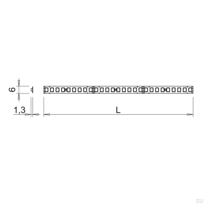 Flexylerad LED Strip SHEP6B 10m EVO 24V/56W 2700K