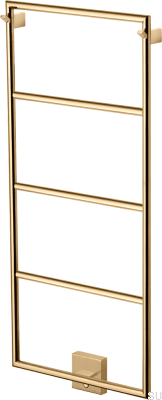 Badrumsradiator TW800-400 Stål Guldpolerad PVD