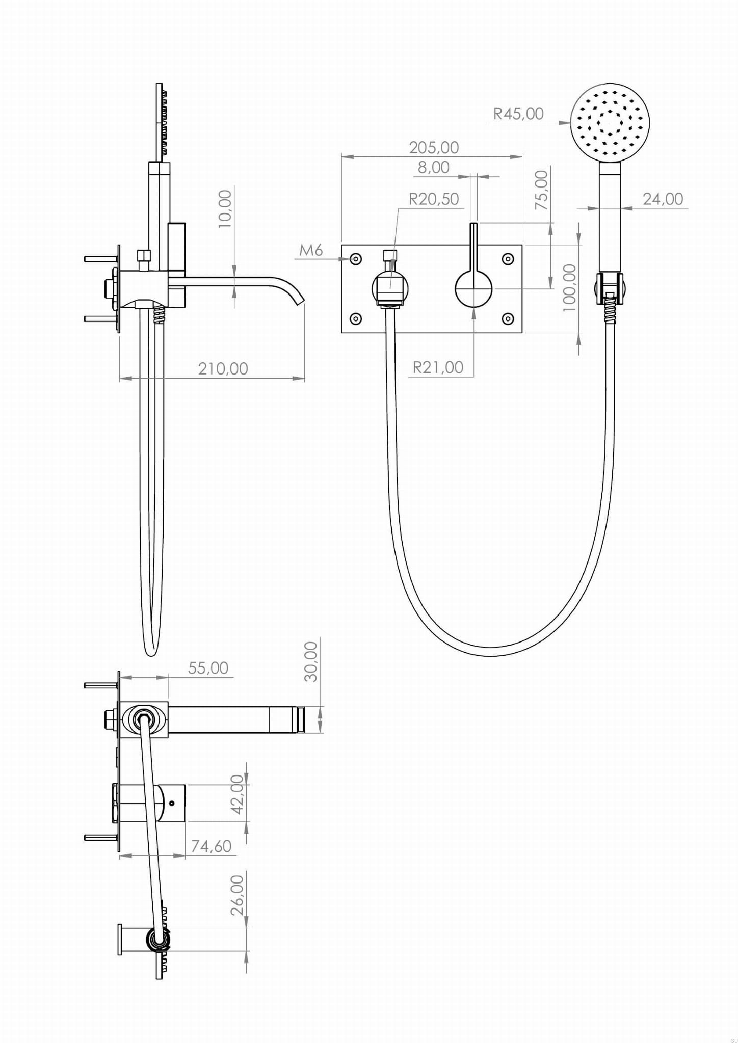9426767--Bateria-Wannowa-Ścienna-termostatyczna-ARM036-Miedziana-Nielakierowana-Tapwell-Skandynawskie-Uchwyty_2
