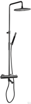 TVM2200-150 Duschset Mässing Svart Krom