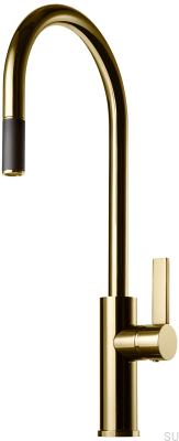 Köksblandare med utdragbar pip ARM185 Honung Guld Mässing