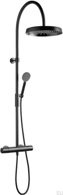 ARM7300-150 Mässing Svart Borstad Krom Duschset