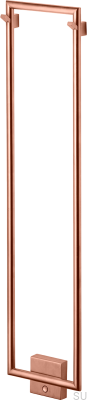 Badrumsradiator TW800-200 Stål Koppar Borstad
