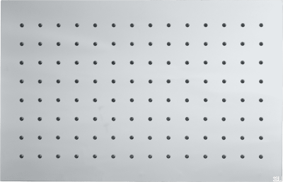 Rektangulärt regnduschhuvud 340 x 220 ZSOF091 Förkromad mässing
