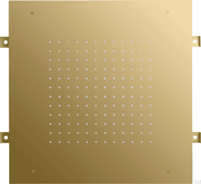 Duschmunstycke, rektangulär regndusch 500 ZSOF095, Mässing, Honungsguld