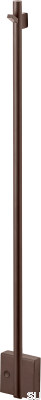 Badrumsradiator TW750-85 Stål Brun Borstad
