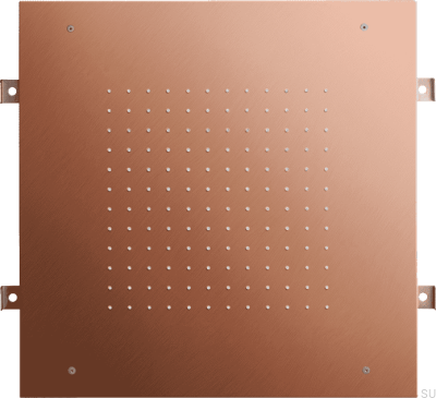 Duschmunstycke, fyrkantig regndusch 500 ZSOF095, Borstad Koppar, Omålad