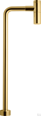 Tvättställssifon med L-typ rör XA100 Honey Gold Brass