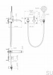 9426771--Bateria wannowa ścienna termostatyczna ARM036 Mosiężna Czarny Chrom Szczotkowany-Tapwell-Skandynawskie-Uchwyty_2