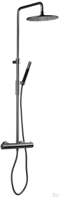 TVM7200-150 Duschset Mässing Svart Krom