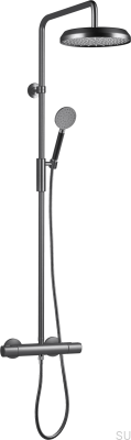 ARM5200-150 Mässing Svart Borstad Krom Duschset 