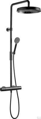 ARM7200-150 Mässing Svart Borstad Krom Duschset