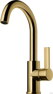 ARM078 Tvättställsblandare Honung Guld Mässing