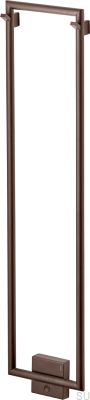 Badrumsradiator TW800-200 Stål Brun Borstad