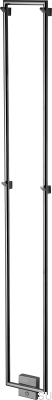Badrumsradiator TW1500-200 Stål Svart Krom PVD