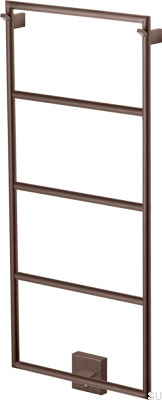 Badrumsradiator TW800-400 Stål Brun Borstad