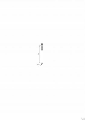 Duschmunstycke Classic ZDOC067 Krom