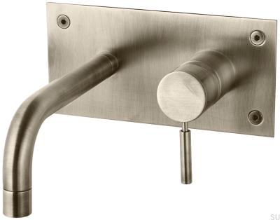 Tvättställsblandare 170 BOX006 Borstad Nickel Mässing