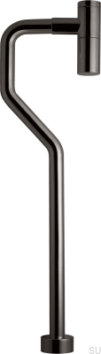 Tvättställssifon med S-pipe XA200 Mässing Svart Krom