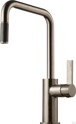 Köksblandare med utdragbar pip ARM577 Borstad Nickel Mässing
