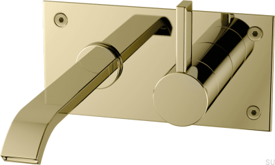 ARM006 Tvättställsblandare, honungsguld mässing