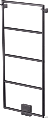 Badrumsradiator TW800-400 Mattsvart Stål