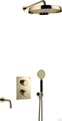 ARM7368 ED2 Honey Gold Mässing Duschset